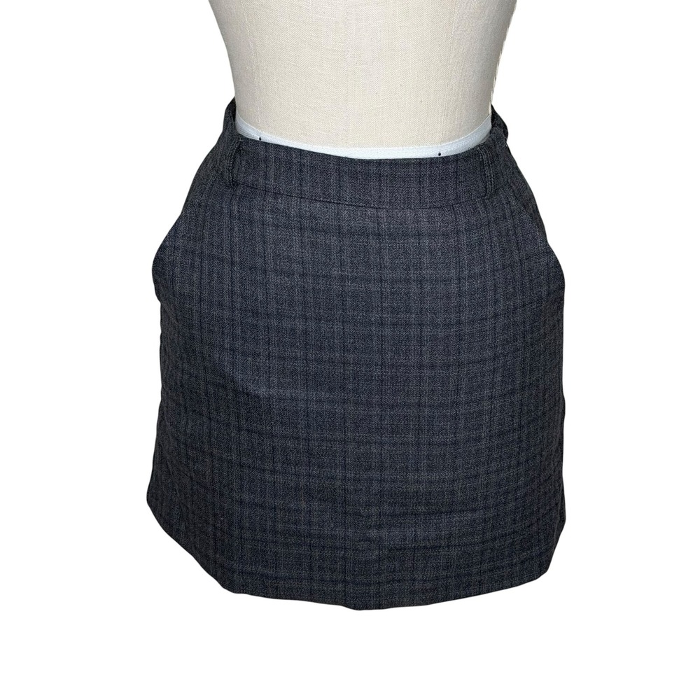 THE FRANKIE SHOP Clarie Checked Skirt Navy Plaid Mini Women's Size Small New